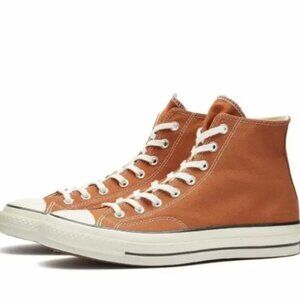 NEW! Converse Chuck 70 Hi-Top Fall Tone Sneakers in Tawny Owl/Egret/Black (9)
